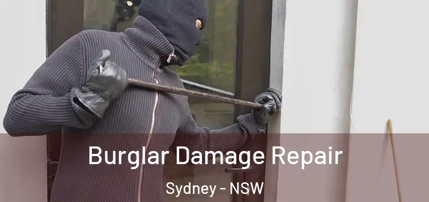 Burglar Damage Repair Sydney - NSW