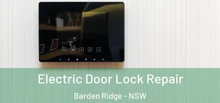 Electric Door Lock Repair Barden Ridge - NSW