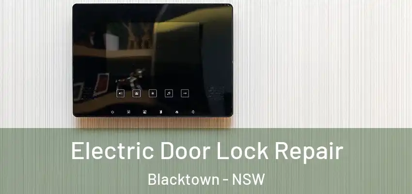 Electric Door Lock Repair Blacktown - NSW