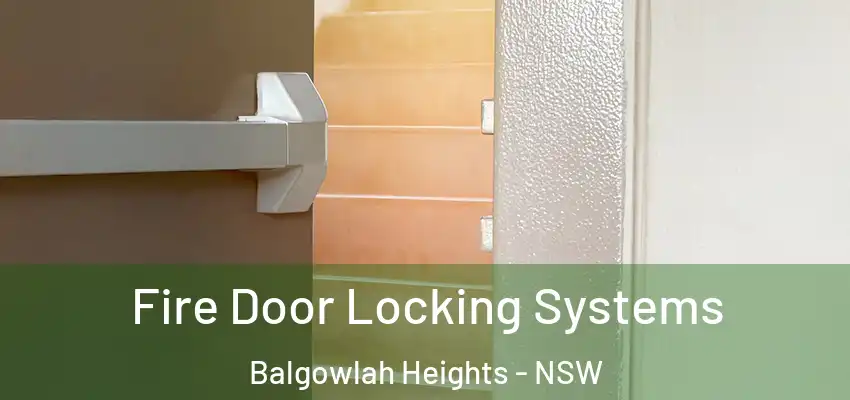 Fire Door Locking Systems Balgowlah Heights - NSW