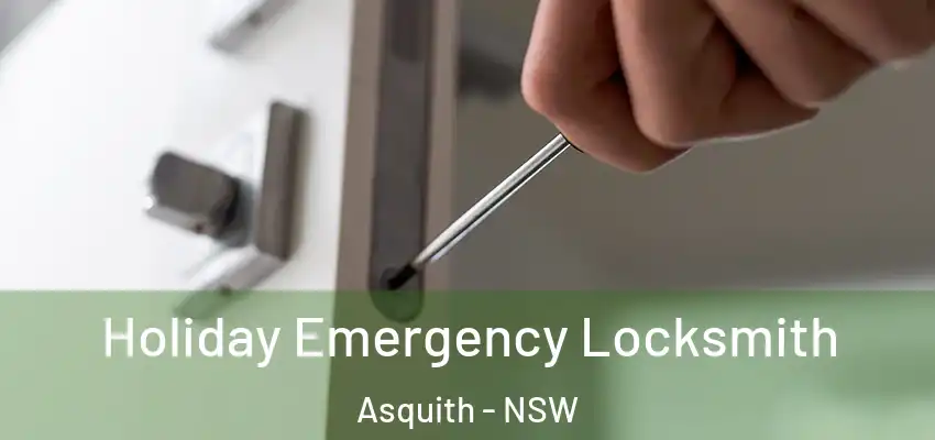 Holiday Emergency Locksmith Asquith - NSW