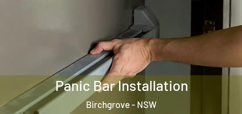 Panic Bar Installation Birchgrove - NSW